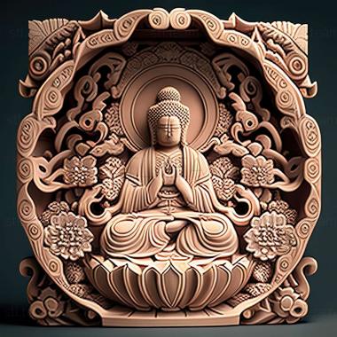 3D model Amitabha Amitayus (STL)